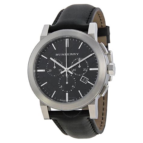 leather burberry mens watches|Burberry watches men chronograph.